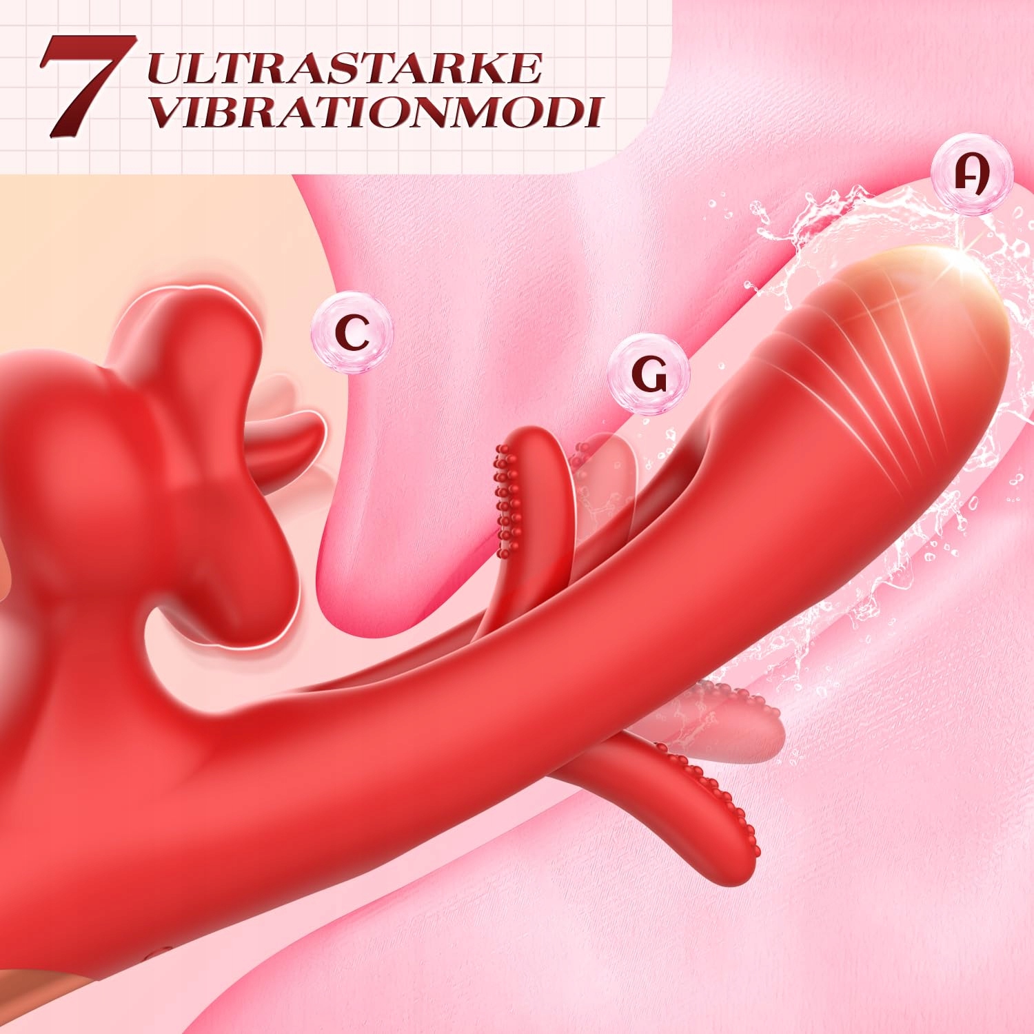 DILDO VIBRATOR Dla Kobiet Z 7 Trybami Wibracji I Stymulatorem Klitorisu — miniatura 5