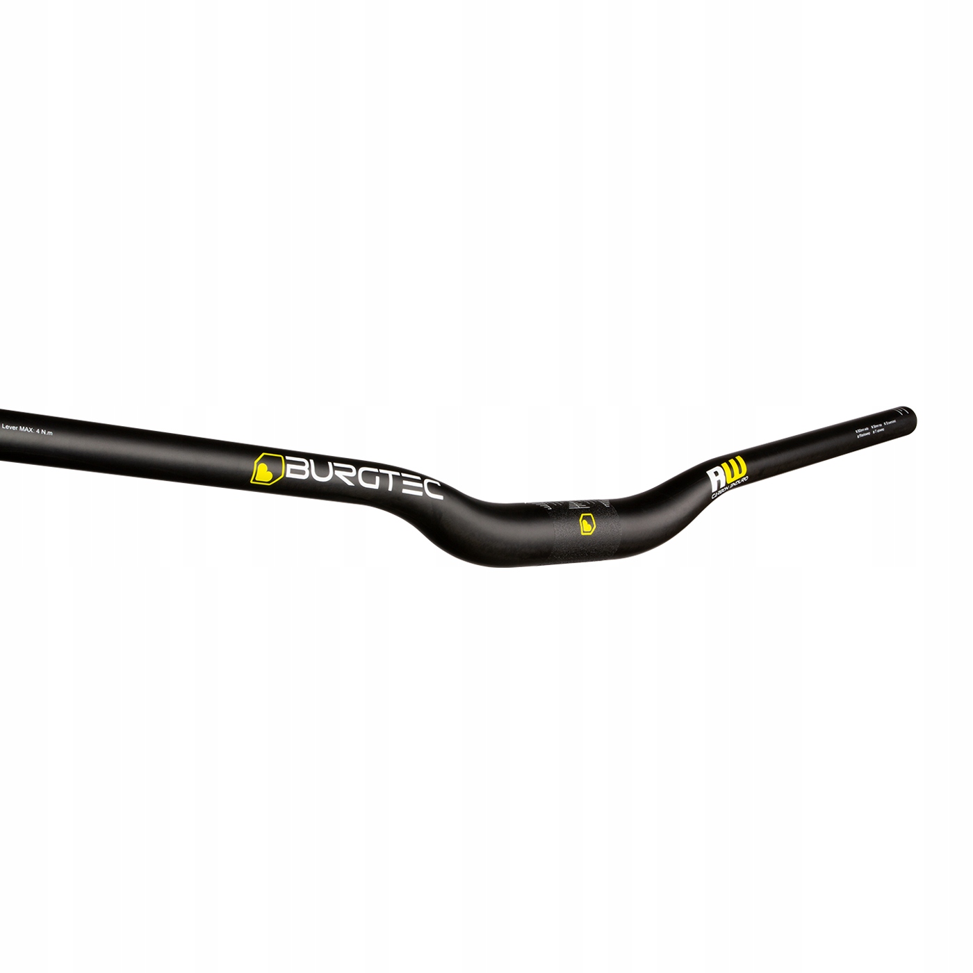 Volant Burgtec Ride Wide Carbon Enduro Handlebar 35 mm 800 x 30 mm