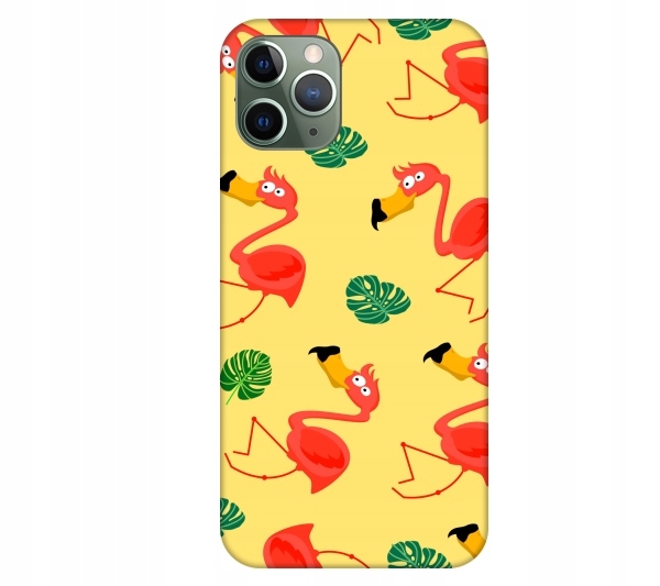

Etui pokrowiec do iPhone 11 Pro Flamingi smieszne