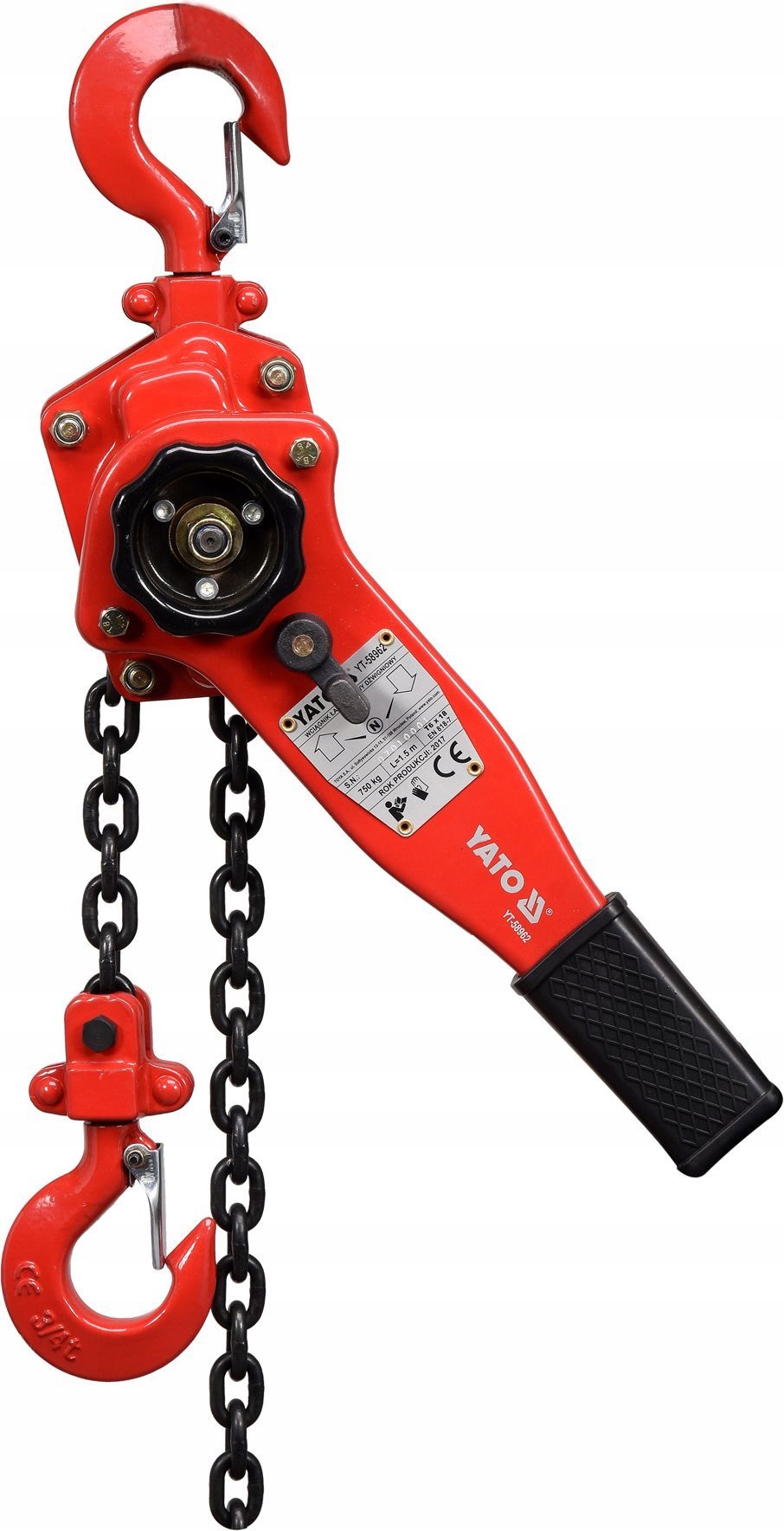 Wciągnik łańcuchowy-dźwigniowy 0,75t Yato YT-58962