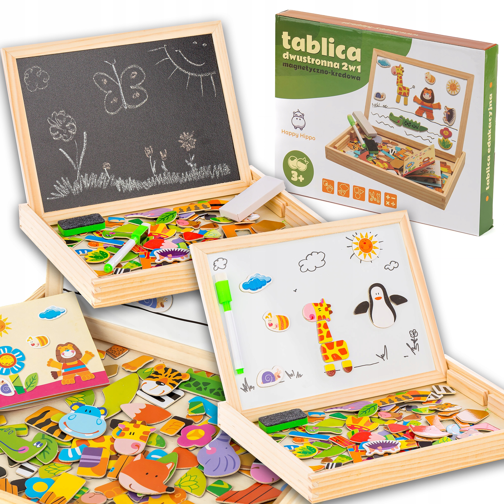 

Tablica Edukacyjna Kredowa Magnetyczna Dwustronna