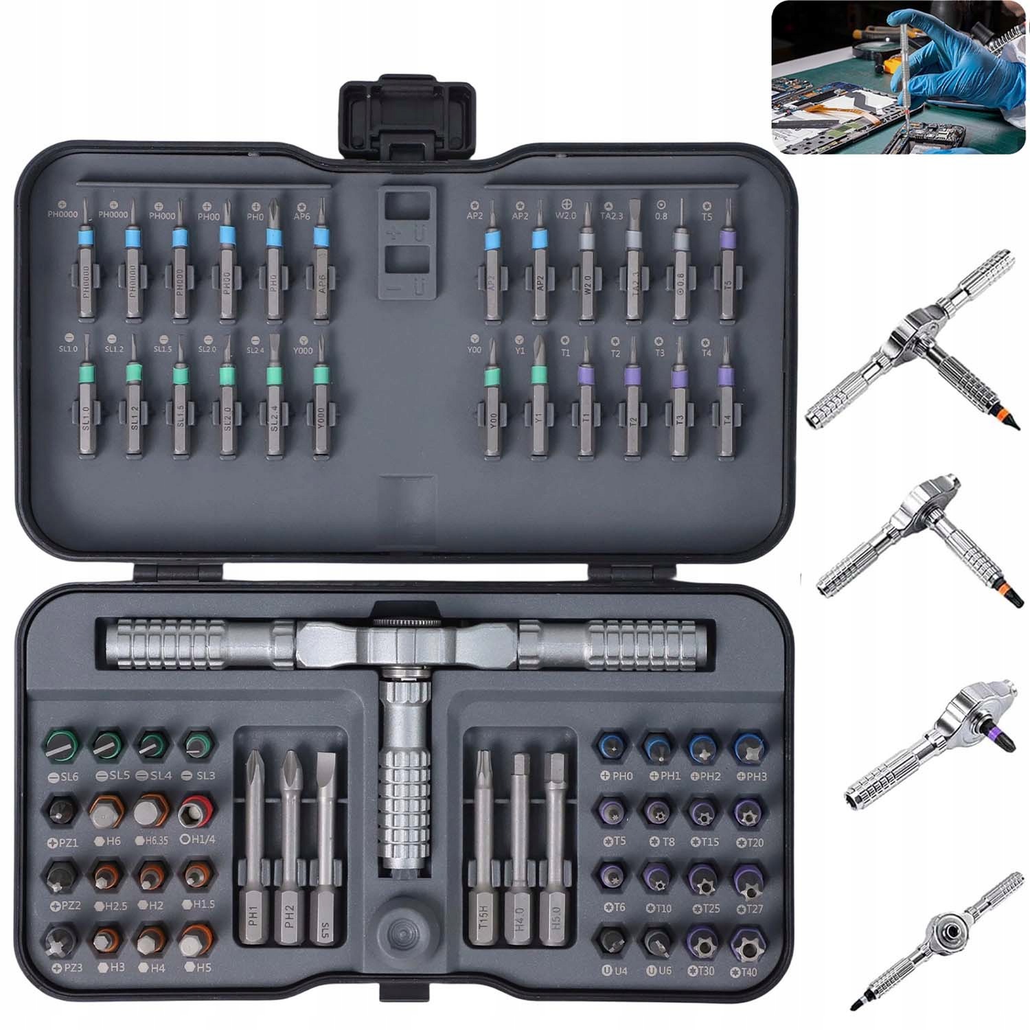 Úderové Bity Nástavce Sada Nástavců Ph Pz Tx Hex Pro Šroubovák 66EL Držák