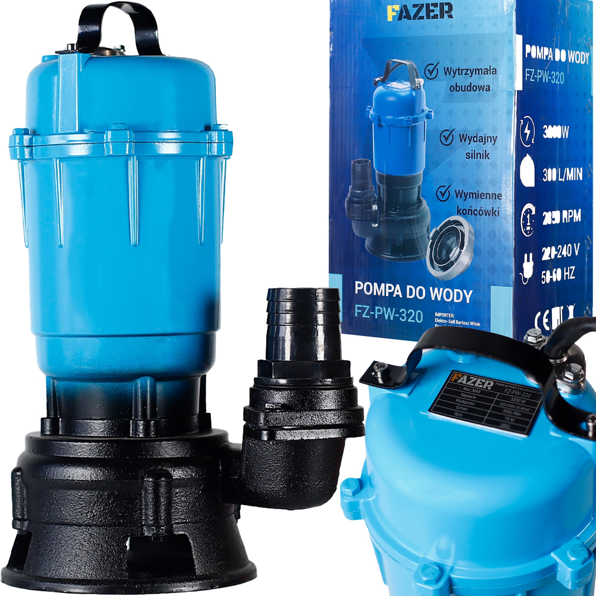 Čerpadlo Na Čistú Špinavú Vodu, Kalová Žumpa S Drvičom 3200 W