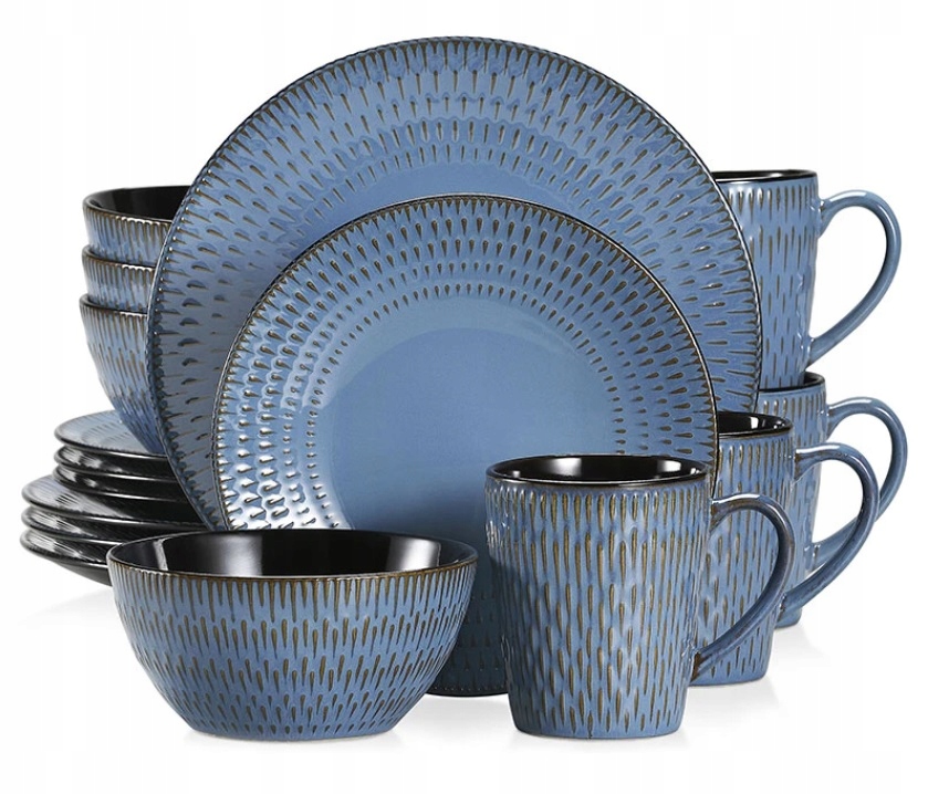 Zastawa obiadowa Vancasso PLUVO 16szt/ 4 osób Kod producenta VC-LENTO-DG-SLX1