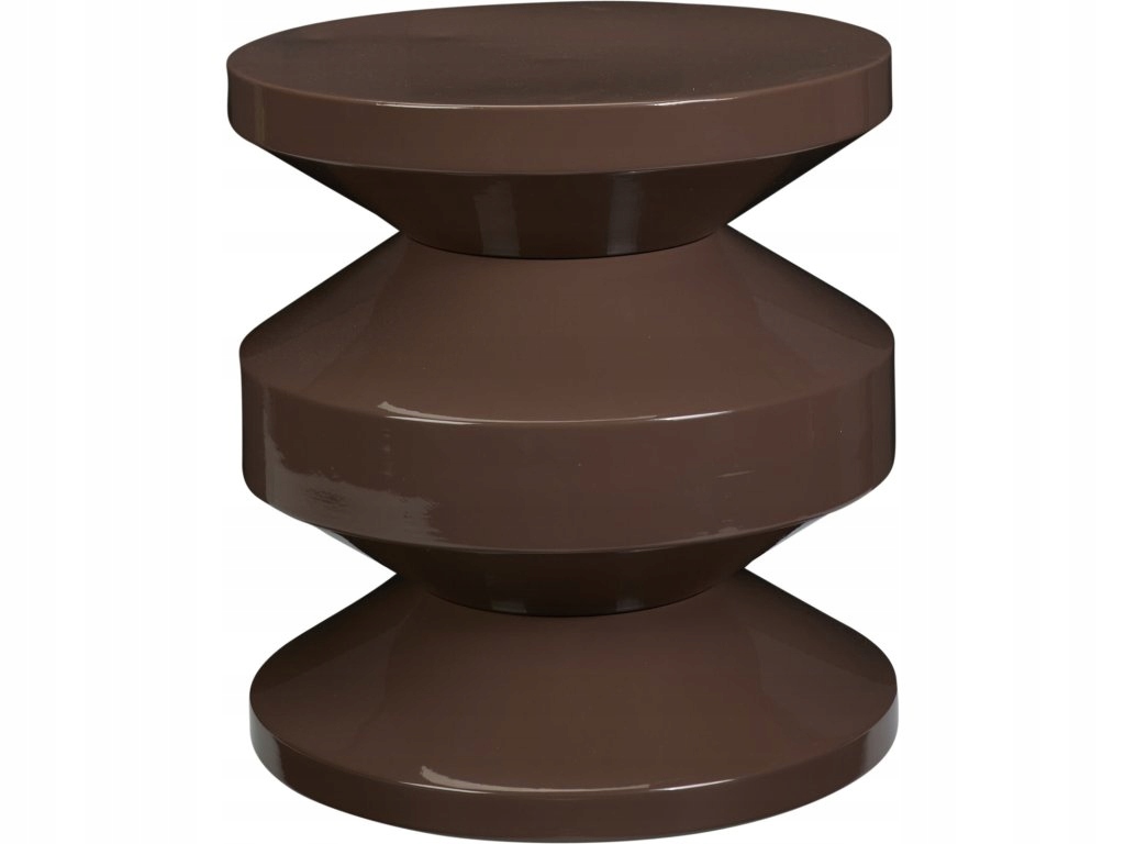 Kovový odkládací stolek Tafel hnědý, 31 cm
