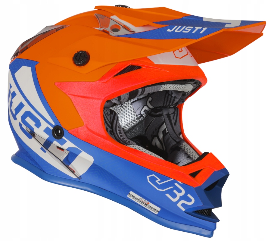 KASK JUST1 J32 KIDS VERTIGO BLUE FLUO ORANGE YS Producent Just1