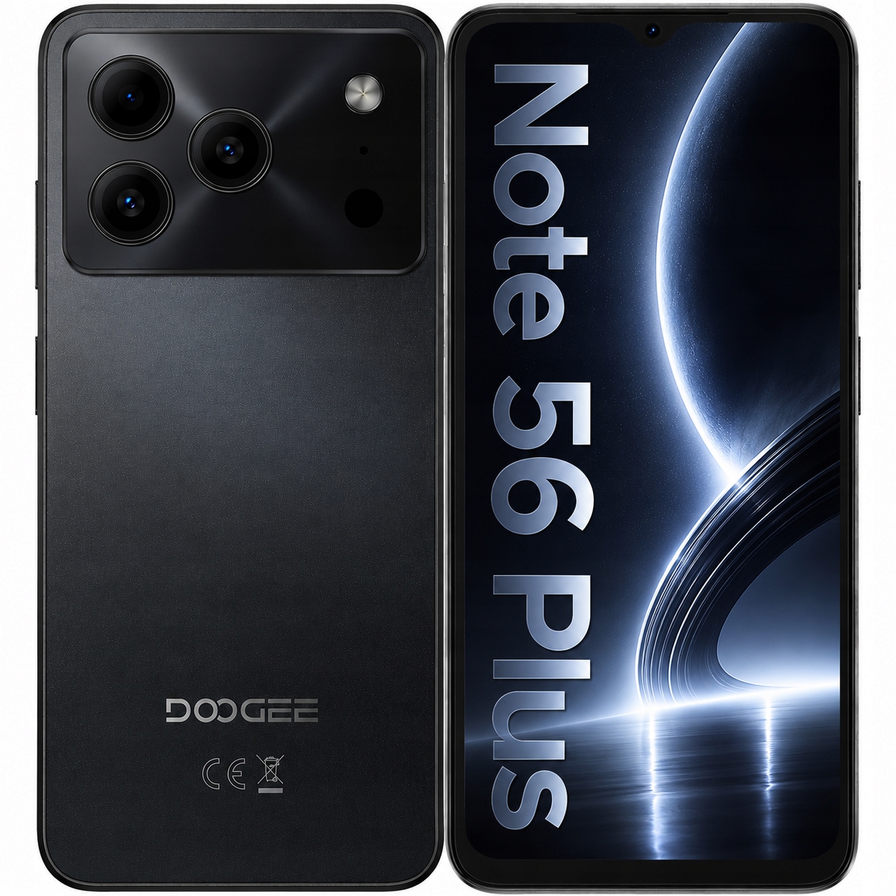 Smartfón Doogee Note56 Plus 6/256 Gb 4G Lte dual sim Nfc Android 16 čierny