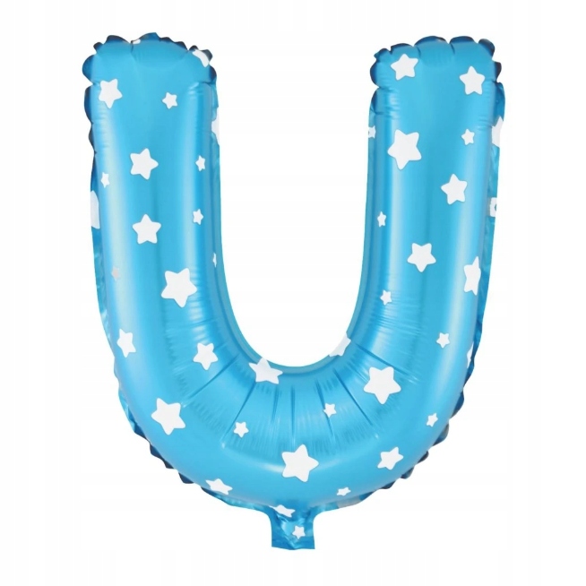 

Balon foliowy niebieski 40cm Litera U