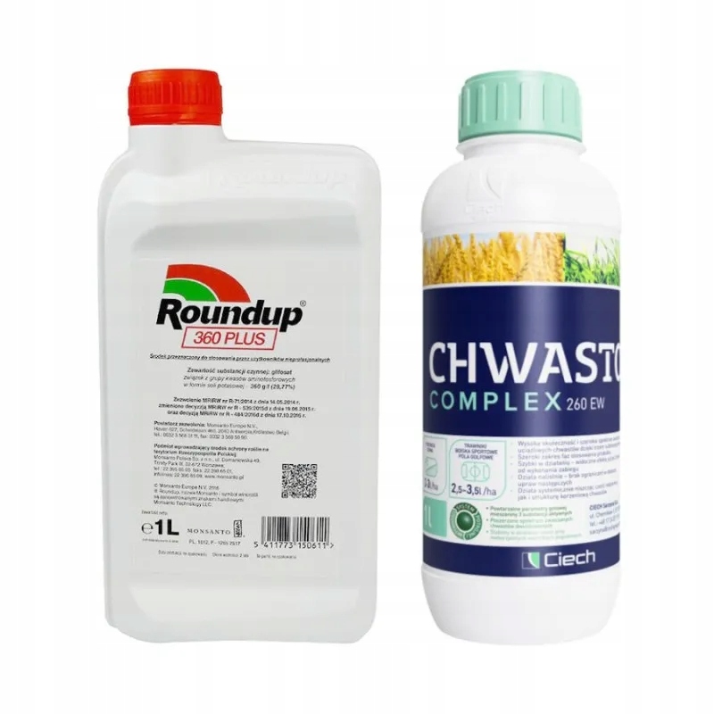 Zestaw Roundup 360 Plus 1L Chwastox Complex 260 Ew 1L