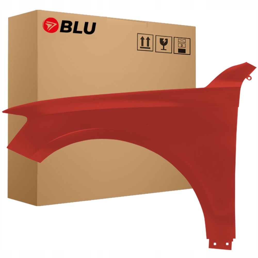 Blu Blatník Audi Q5 8R LY3M levý červený 08-16 přední pozink VulkanRot