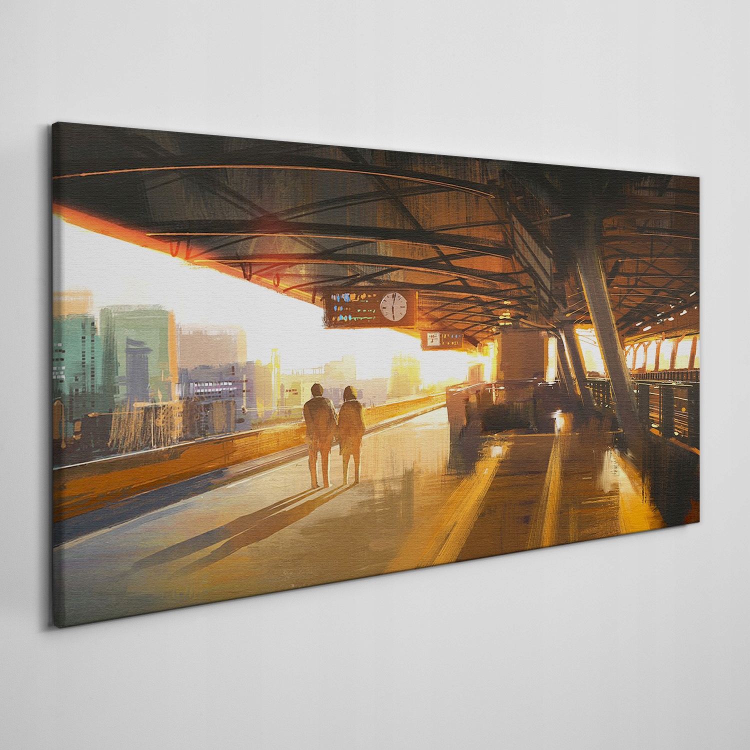 

Obraz na ramie płótno Para zachód słońca 120x60 cm