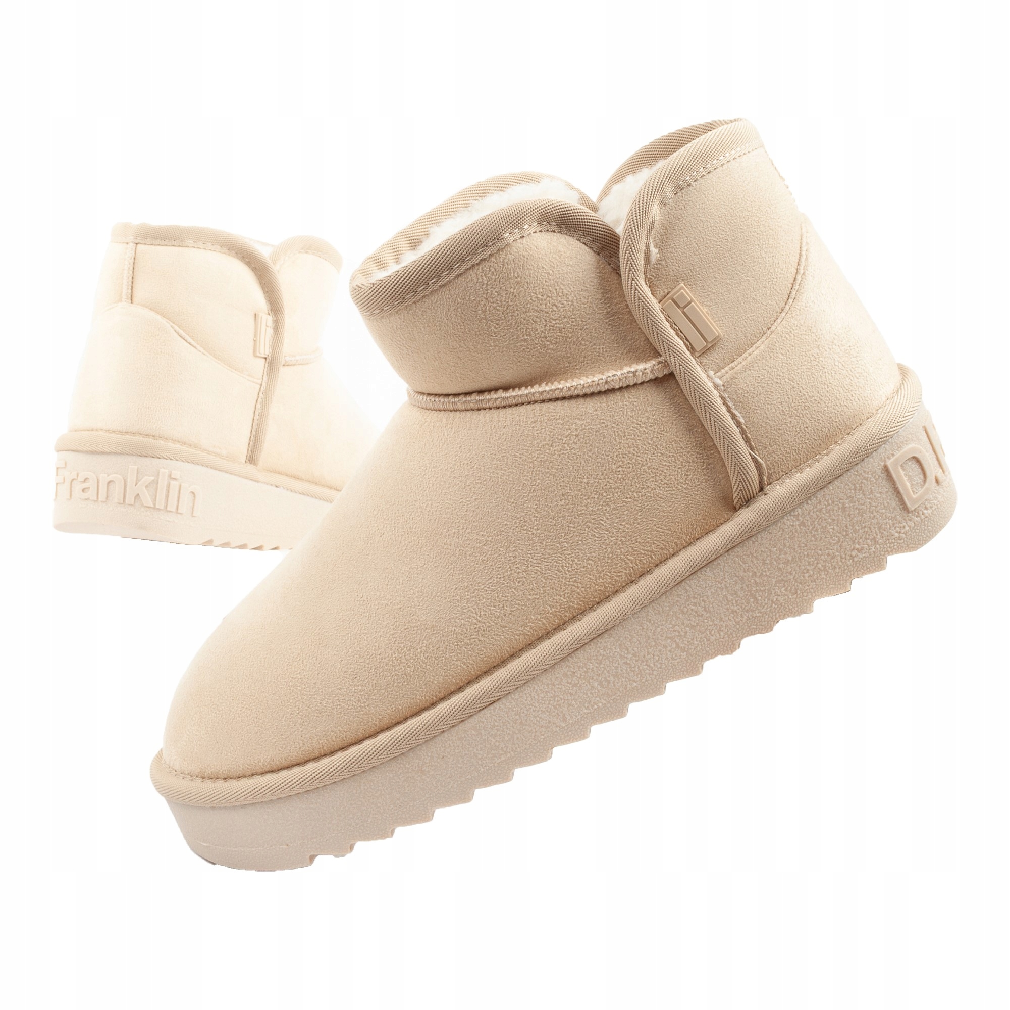 Dámské zimní sněhule D.Franklin vel. 36, módní kotníkové kotníkové boty s kožíšek podšívkou