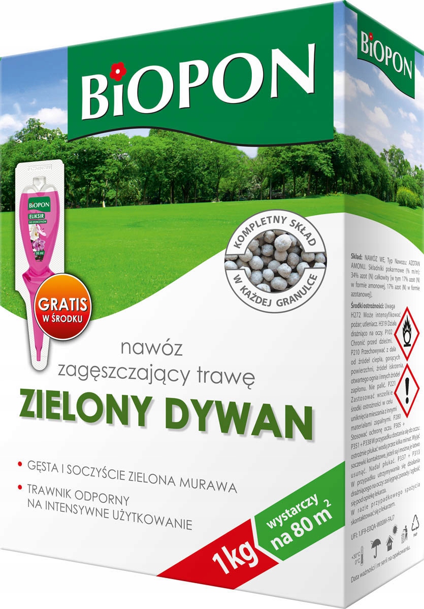 

Nawóz Do Trawnika Zagęszczający Biopon 1kg