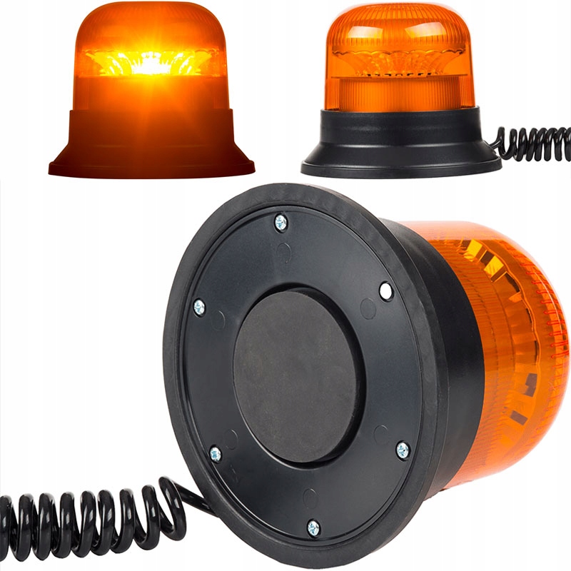 LAMPA OSTRZEGAWCZA BŁYSKOWA MOCOWANA NA MAGNES