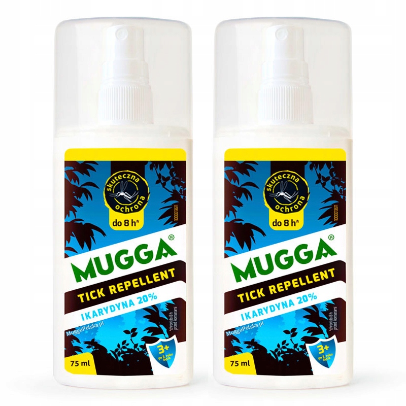 

2x Mugga Spray Ikarydyna na Kleszcze Komary Nowa