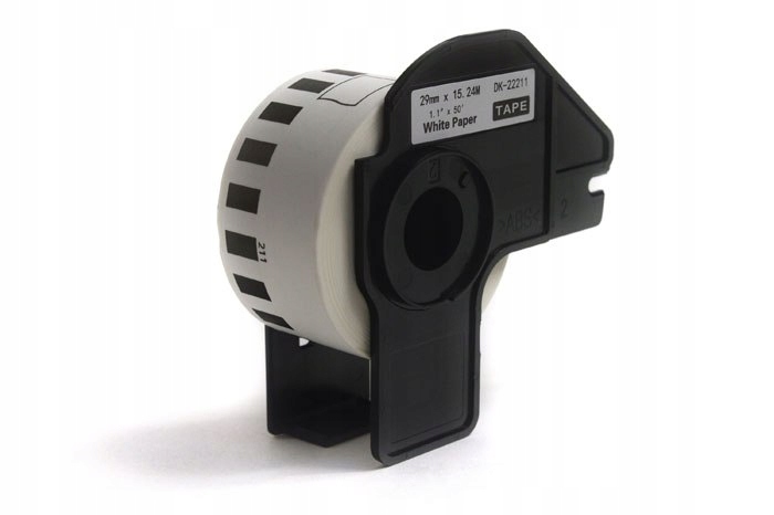 Etykiety JetWorld Zamiennik Brother Dk Czarny na Białym 29mm*15.24m DK22211