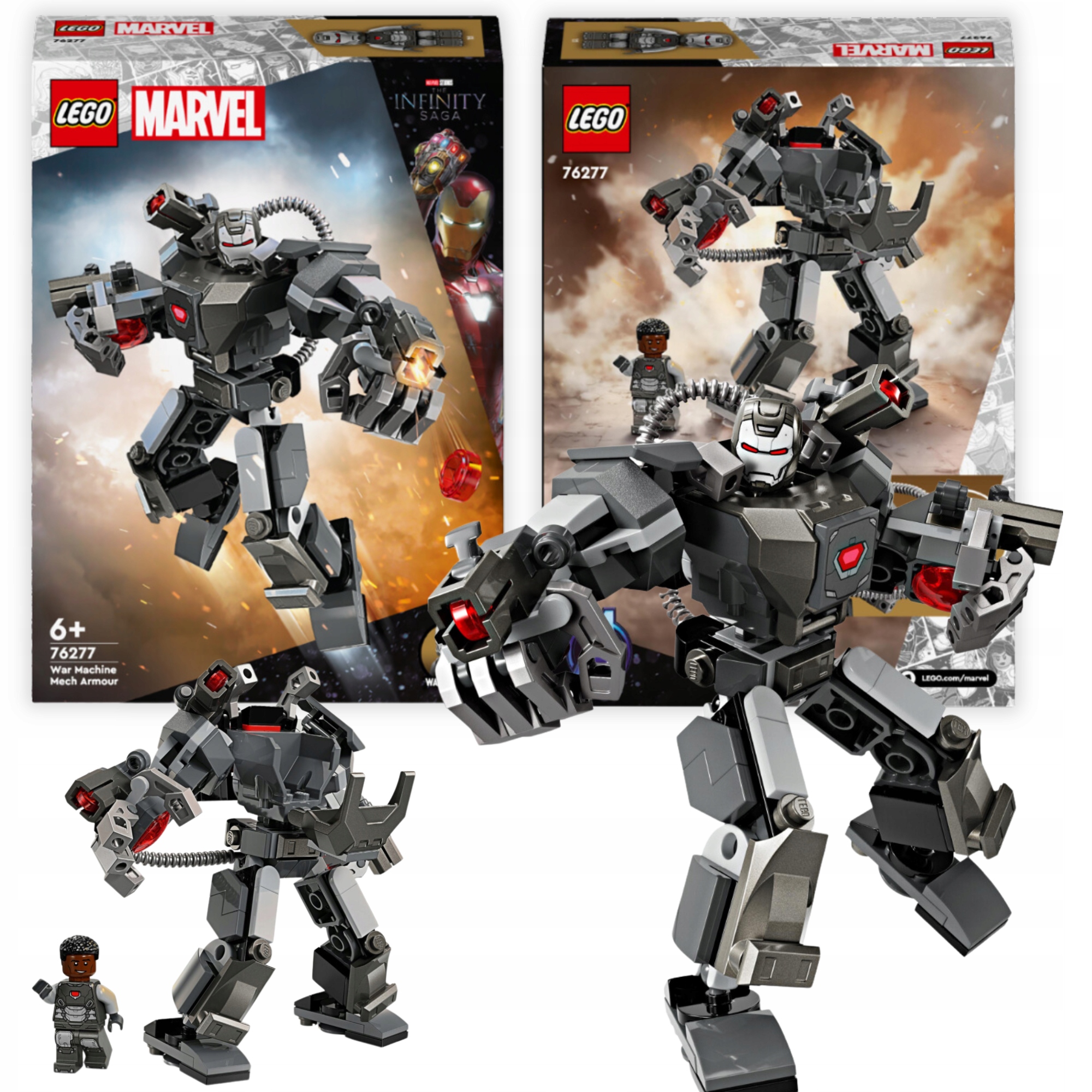 KLOCKI LEGO MARVEL MECHANICZNA ZBROJA WAR MACHINE MECH ARMOR 154 EL