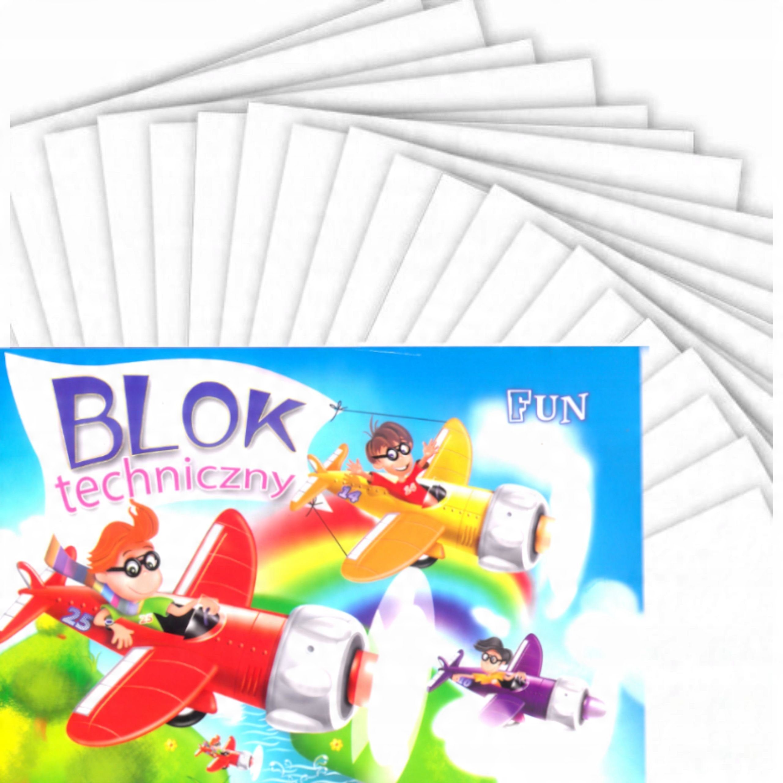 

Blok Szkolny Techniczny Biały 10 Kartek A4 Kreska