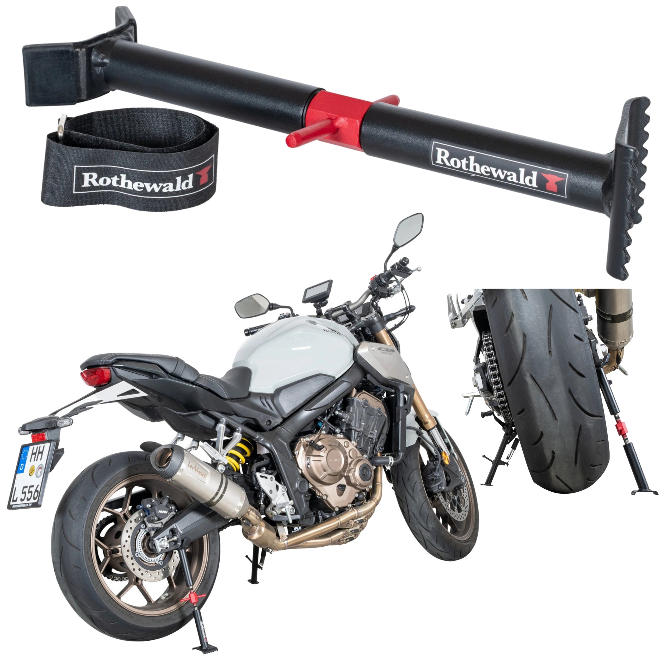 Ručný Núdzový Zdvihák Motocykla Pod Kyvné Rameno Brzdový Zámok