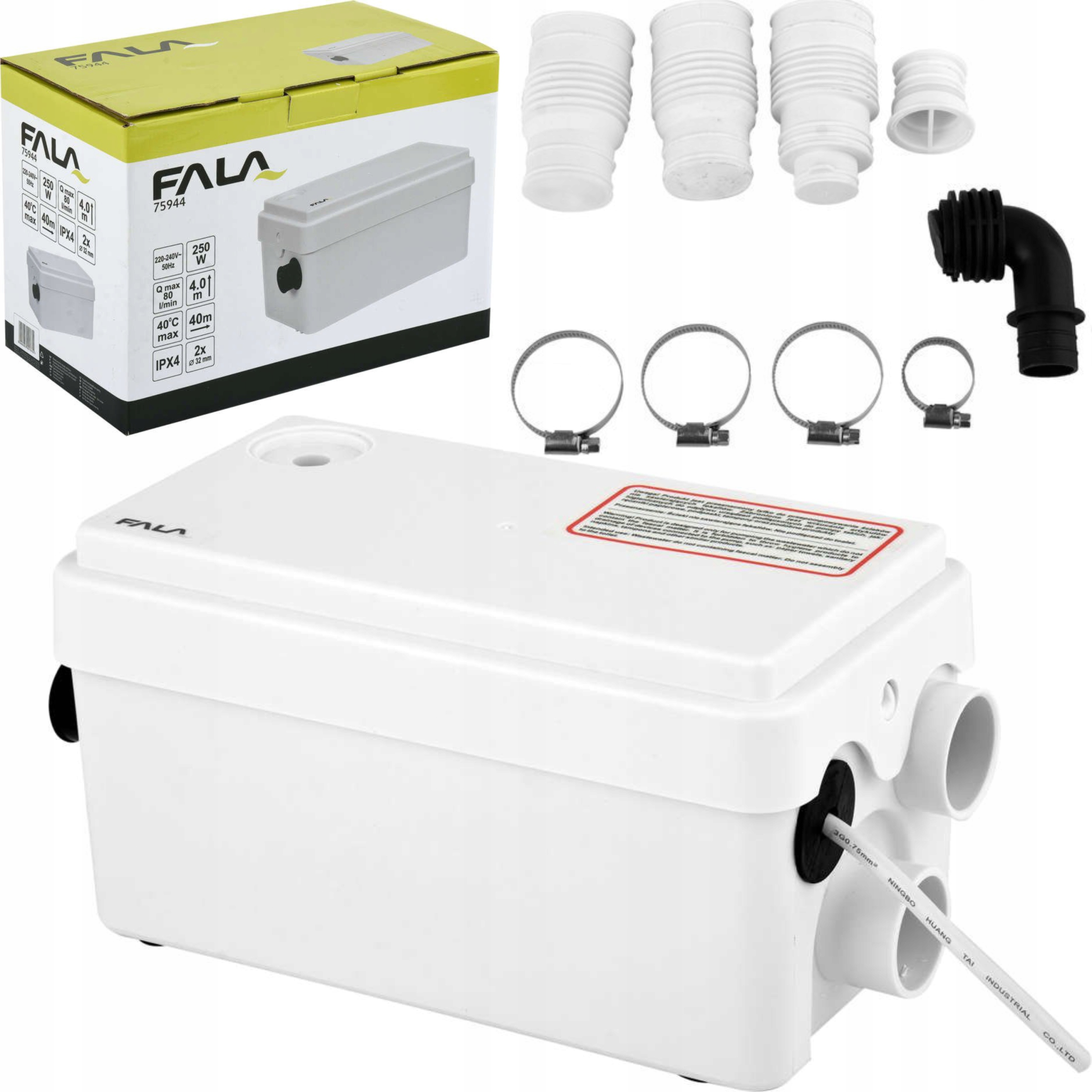 POMPA ŁAZIENKOWA DO PRYSZNICA WANNY UMYWALKI 250W AUTOMATYCZNA 80L/min