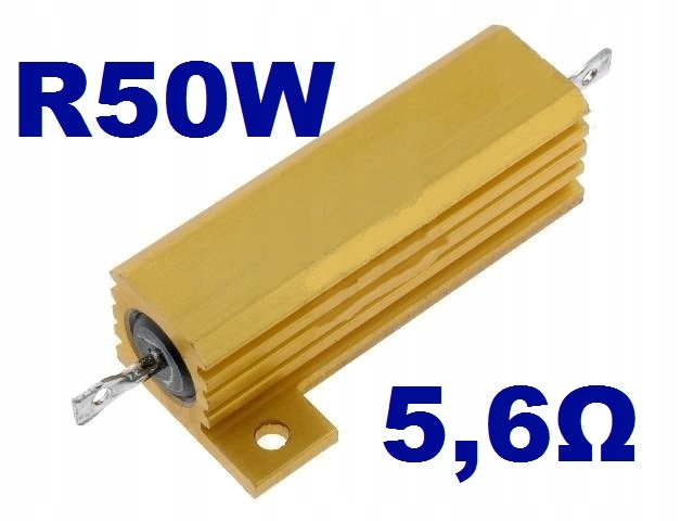 

Rezystor z radiatorem 5,6ohm 50W 5%