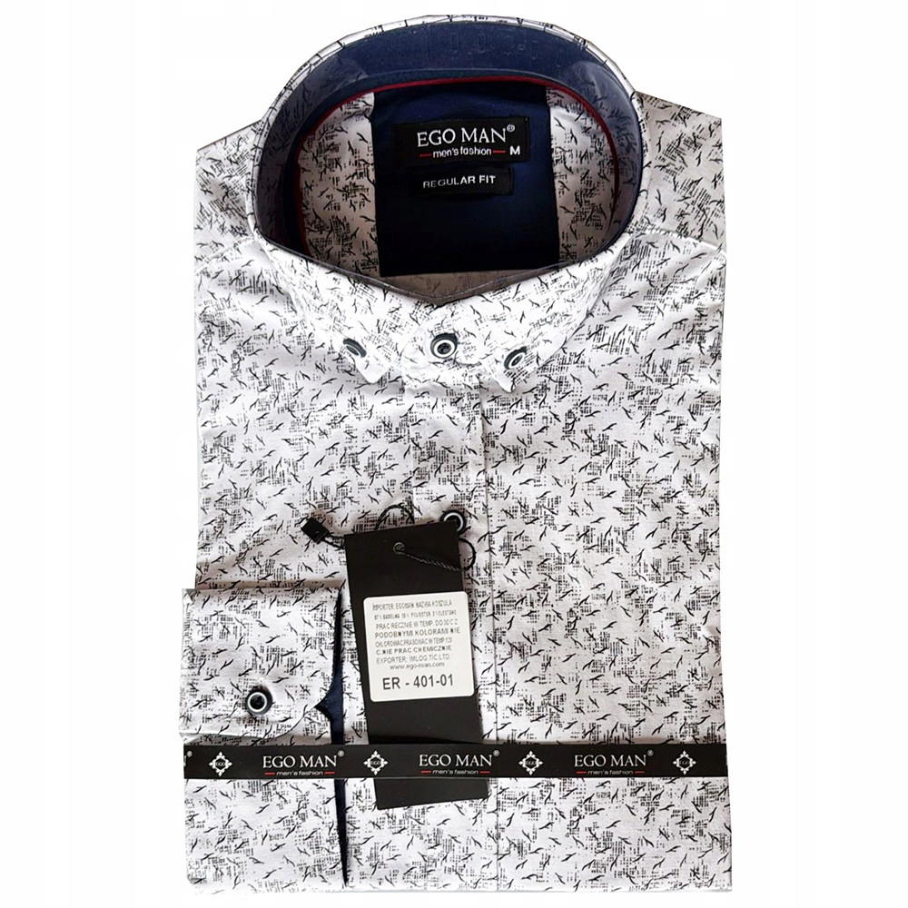 Ego Man košile pánská ER-401-01 regular fit 3XL bílá