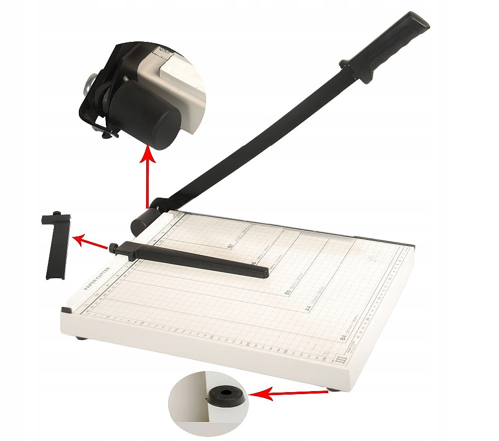 METALOWA GILOTYNA DO CIĘCIA PAPIERU PRECYZYJNA OBCINARKA WZMOCNIONA A4 A5 EAN (GTIN) 5903899923205