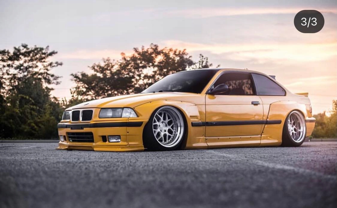 WIDE BODY KIT BMW E36 COUPE PANDEM 12 ELEMENTÓW POSZERZENIA SZEROKI ZESTAW