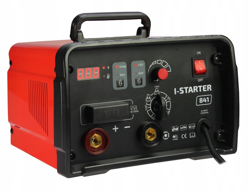 Prostownik z rozruchem 12 24V I STARTER 841 IDEAL Maximum amperage 80 A