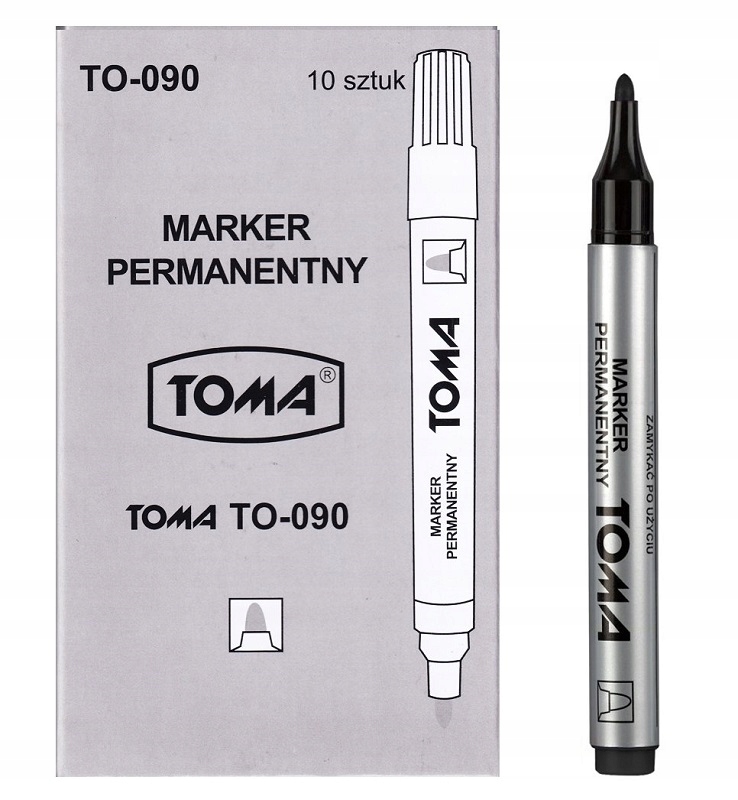 

Marker Toma To-090 Permanentny Okrągły Czarny