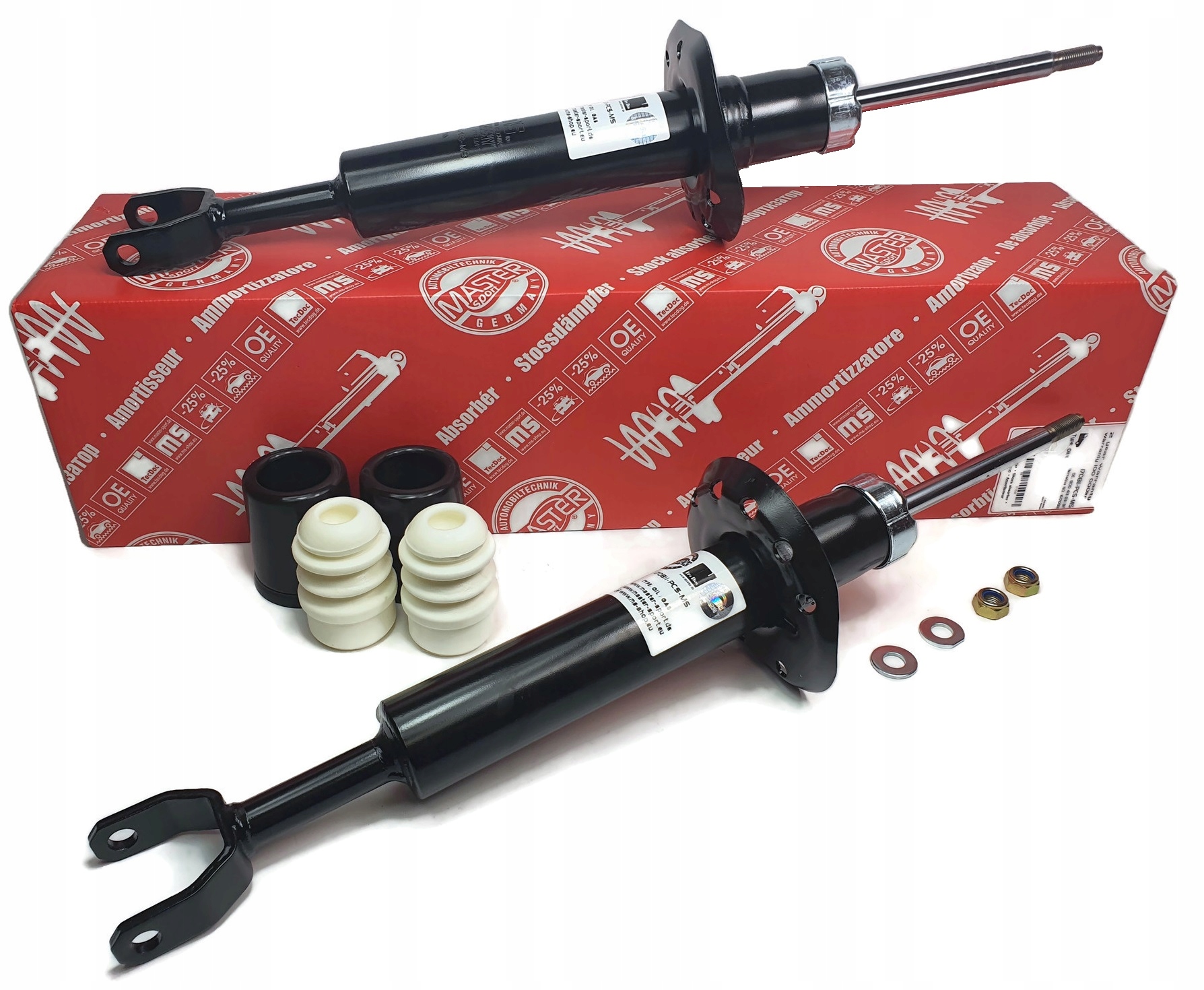 AMORTYZATORY PRZÓD VW PASSAT B5 FL + OSŁONY ODBOJE Strona zabudowy przód