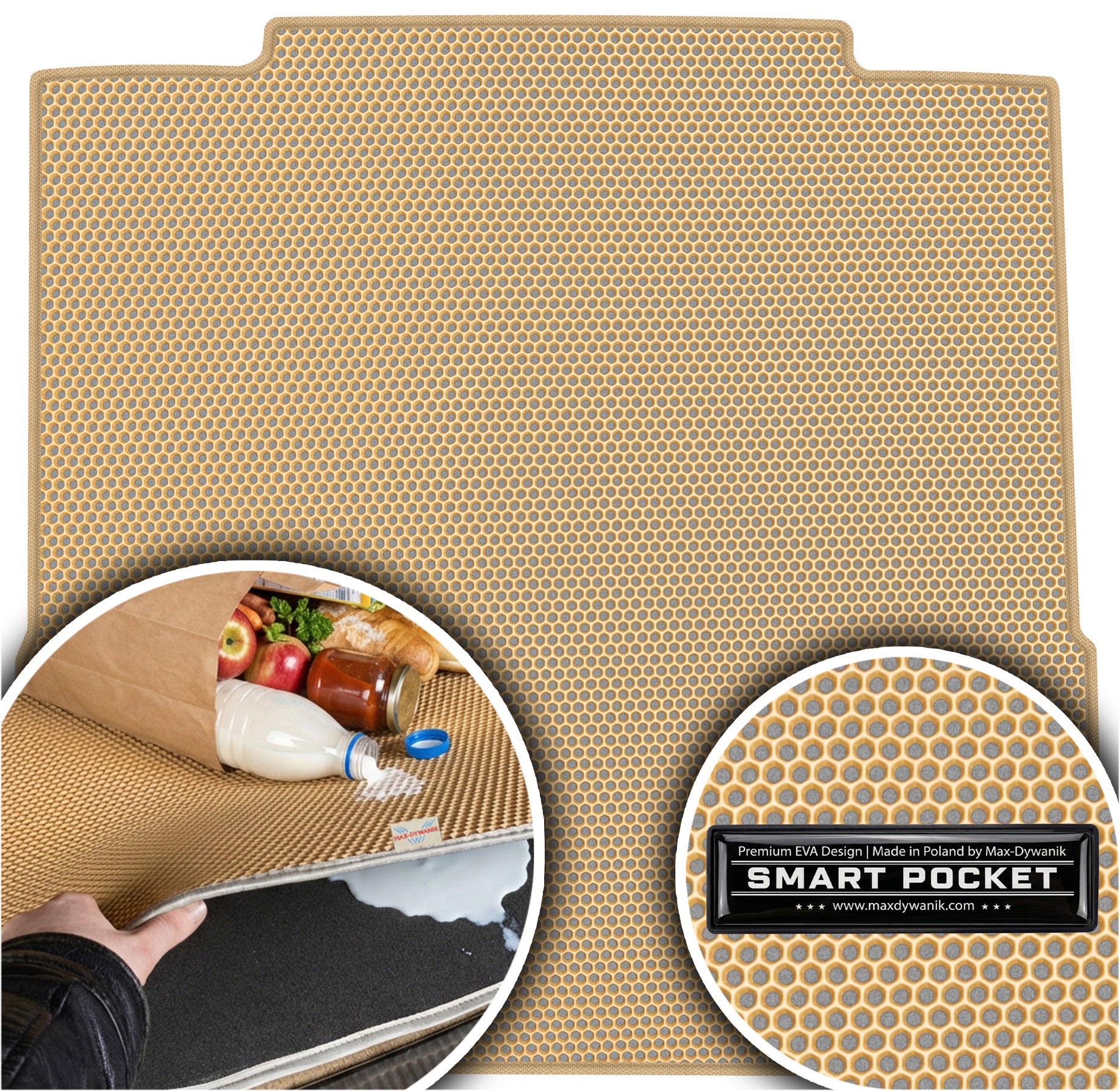 Mercedes C-Class W206 Coupe Cabrio 22- Vložka do zavazadlového prostoru Eva Smart Pocket Béžová
