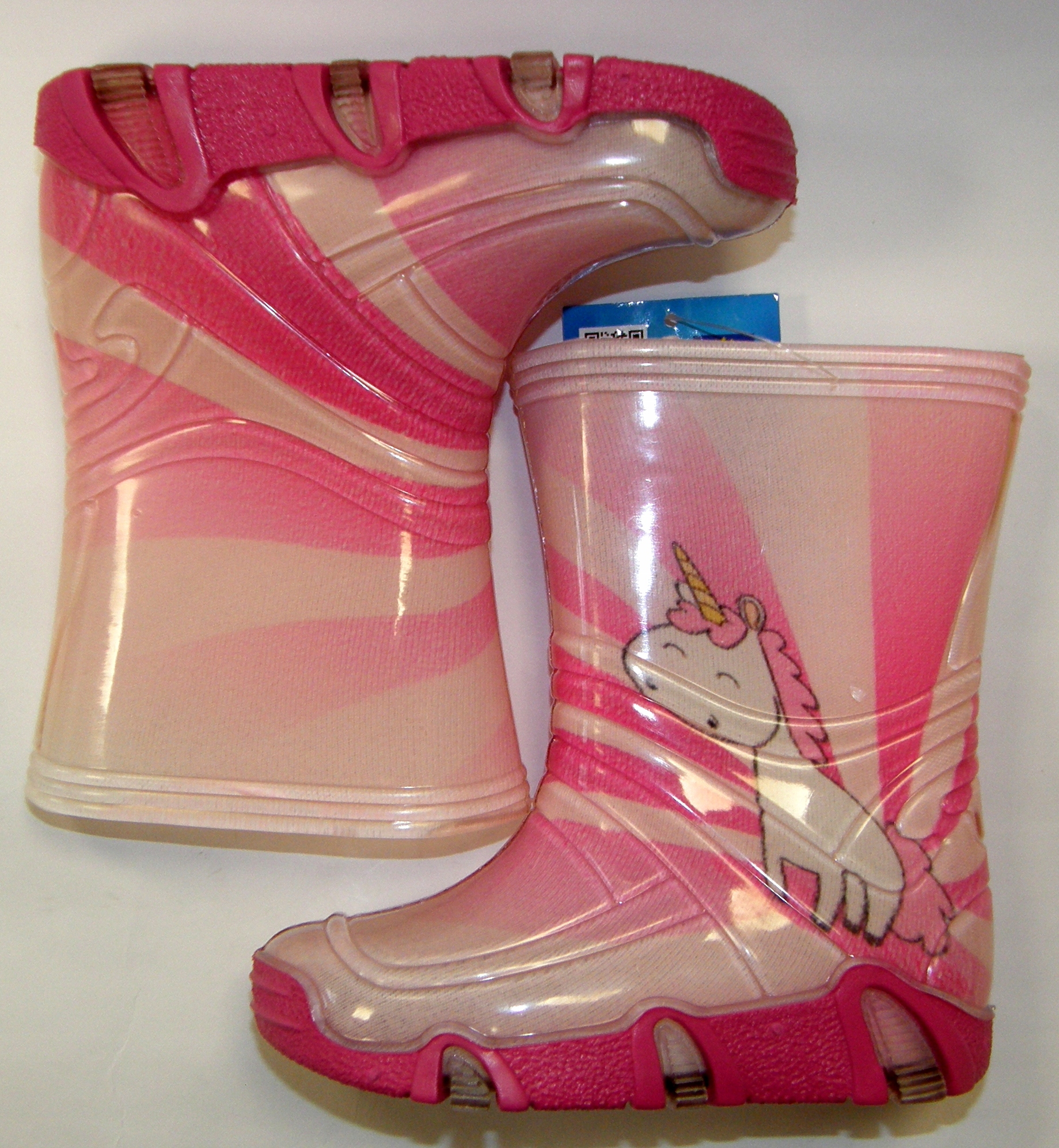 KALOSZE JEDNOROŻEC RÓŻOWE R 35/36 WKŁ 22,50 CM Rozmiar 35