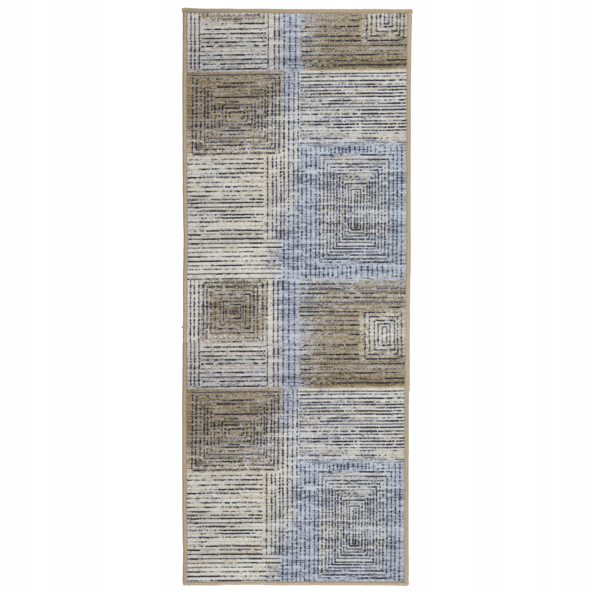 Koberec Běhoun do předsíně Moderní protiskluzový 80x200 cm Poutkový béžový