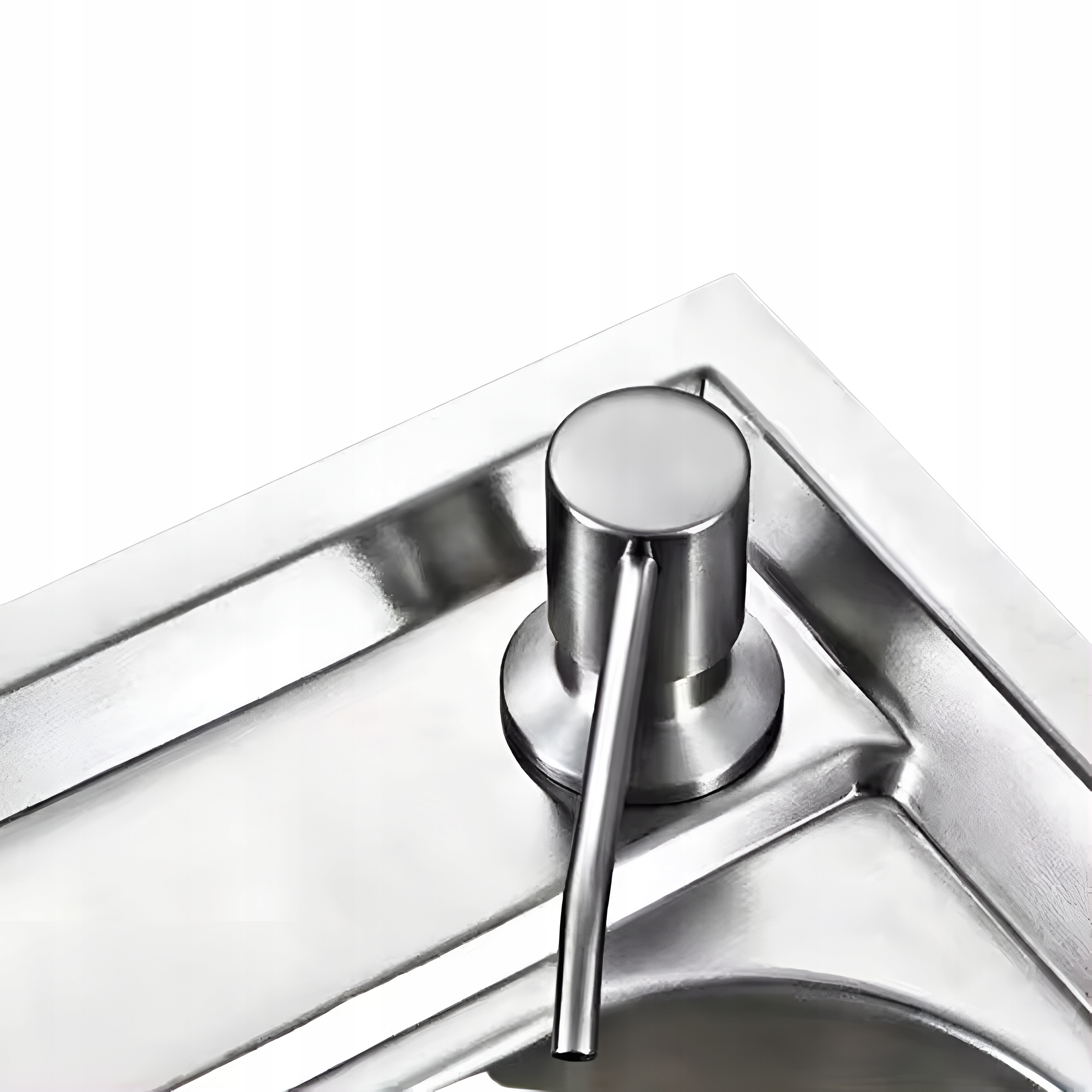 DELVANT DOZOWNIK DO MYCIA NACZYŃ PŁYNU MYDŁA ZLEWOZMYWAKA DO ZLEWU CHROM Linia KIVO