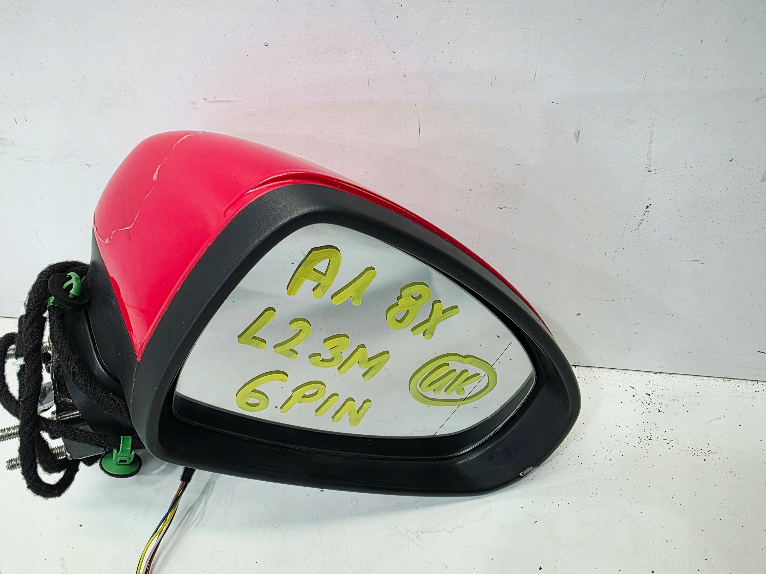 mirror exterior left AUDI A1 8X 8X3 6 PIN UK LZ3M