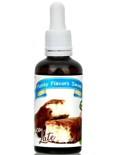 Funky Flavors Aromat kokosová tyčinka s mléčnou čokoládou Sladká, bez