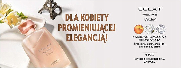 ORIFLAME Woda toaletowa Eclat Femme Weekend 50ml EAN (GTIN) 9780408697286
