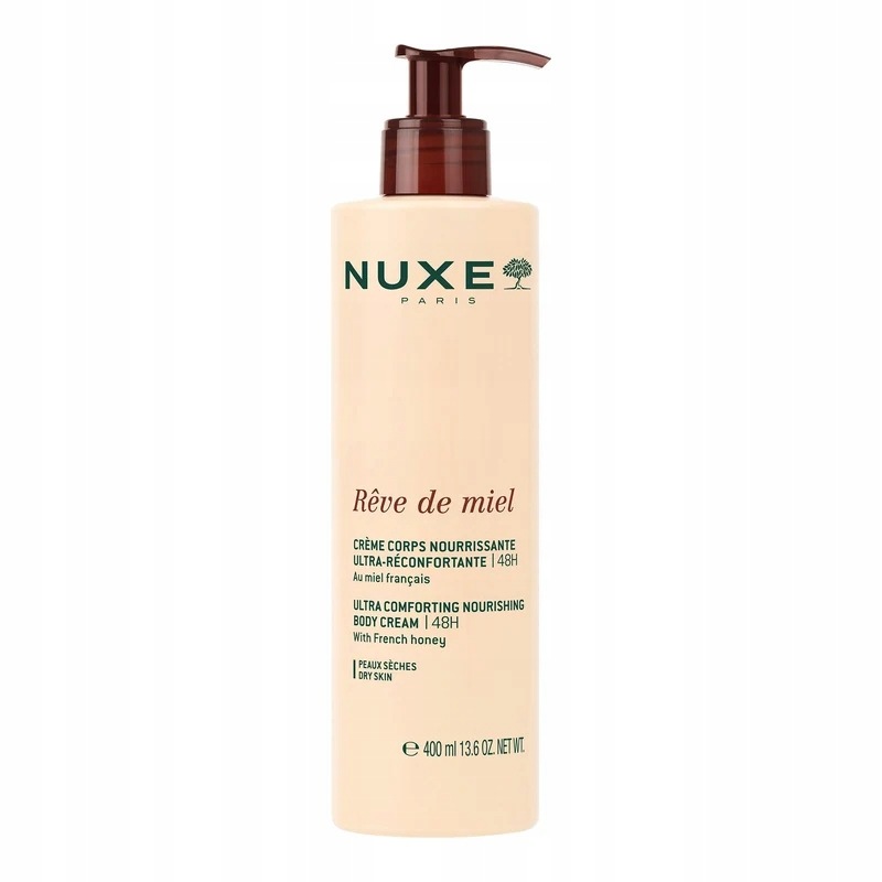 Nuxe Rêve de Miel Ultrakomfortowy odżywczy krem do ciała z miodem 400ml