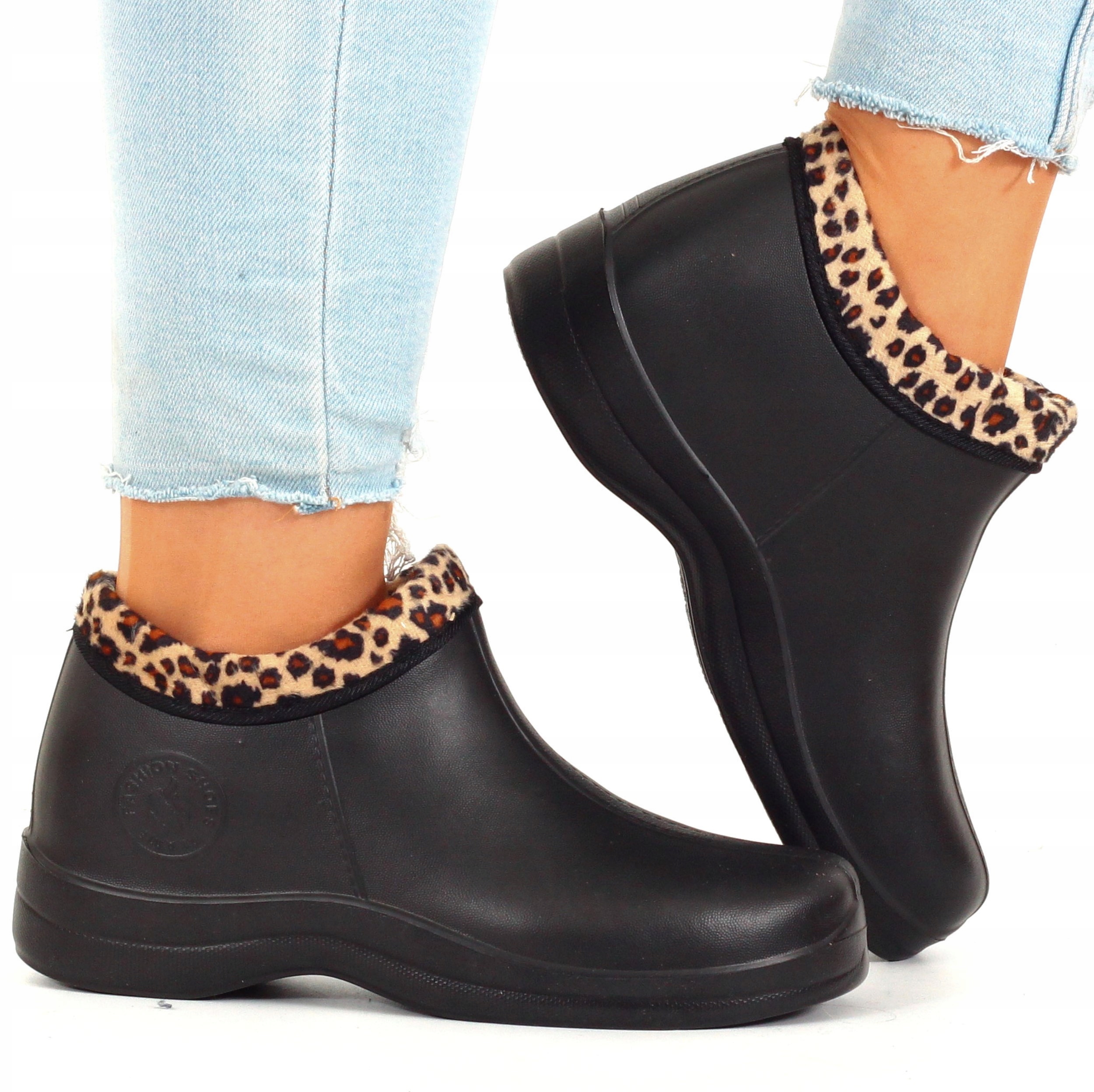 KALOSZE damskie gumowce piankowe KRÓTKIE OCIEPLANE Marka inna