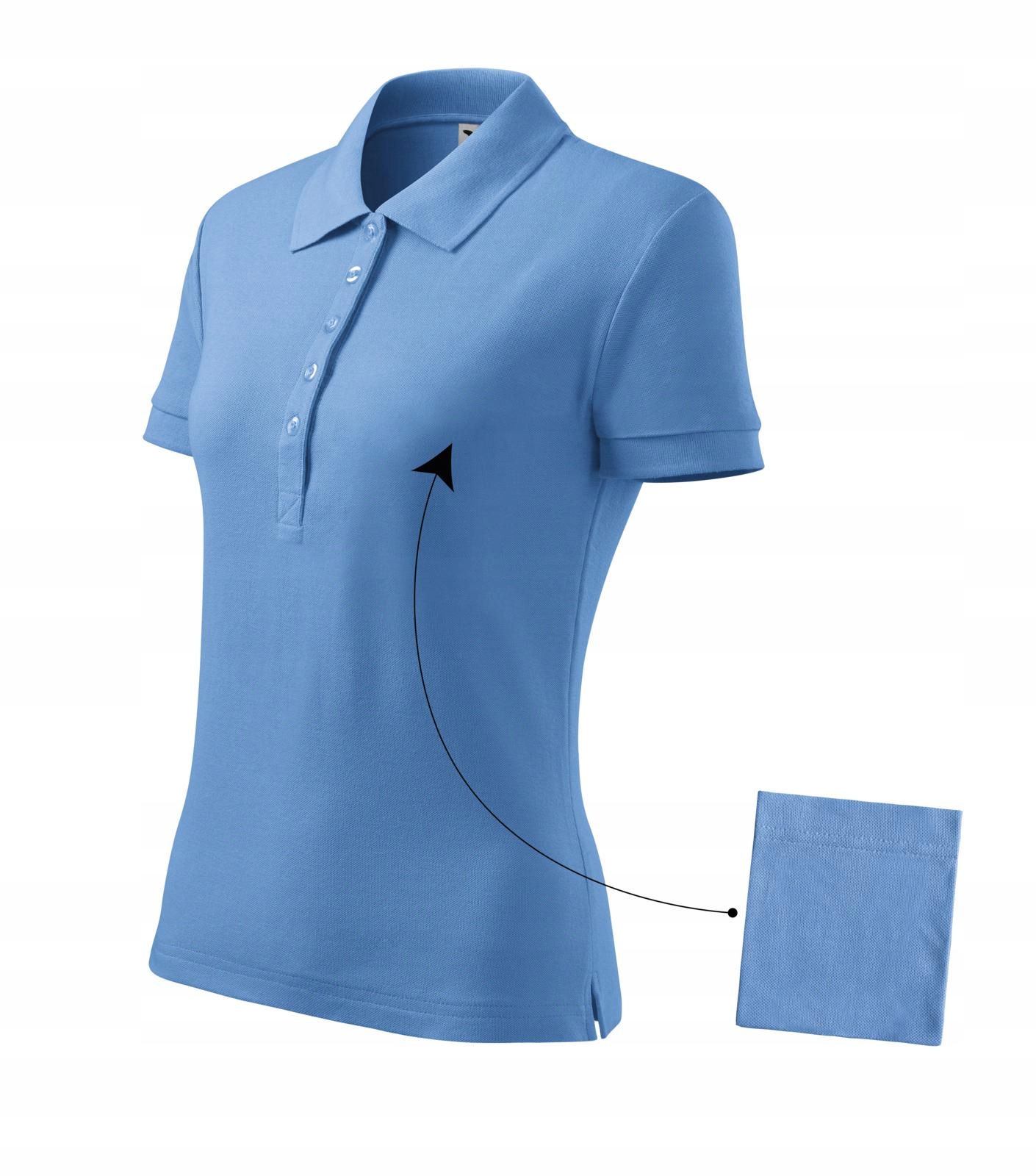 

Koszulka Damska Polo bawełna Polówka T-shirt S