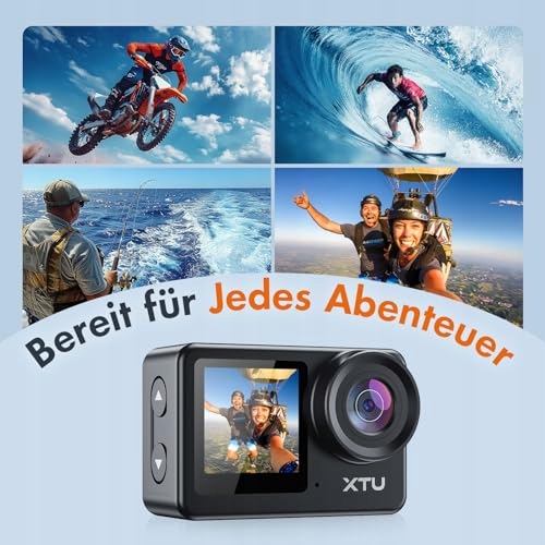 XTU Kamera Sportowa 4K 30FPS 20MP LCD Dotykowy 40M Podwodna z Akcesoriami — miniatura 9