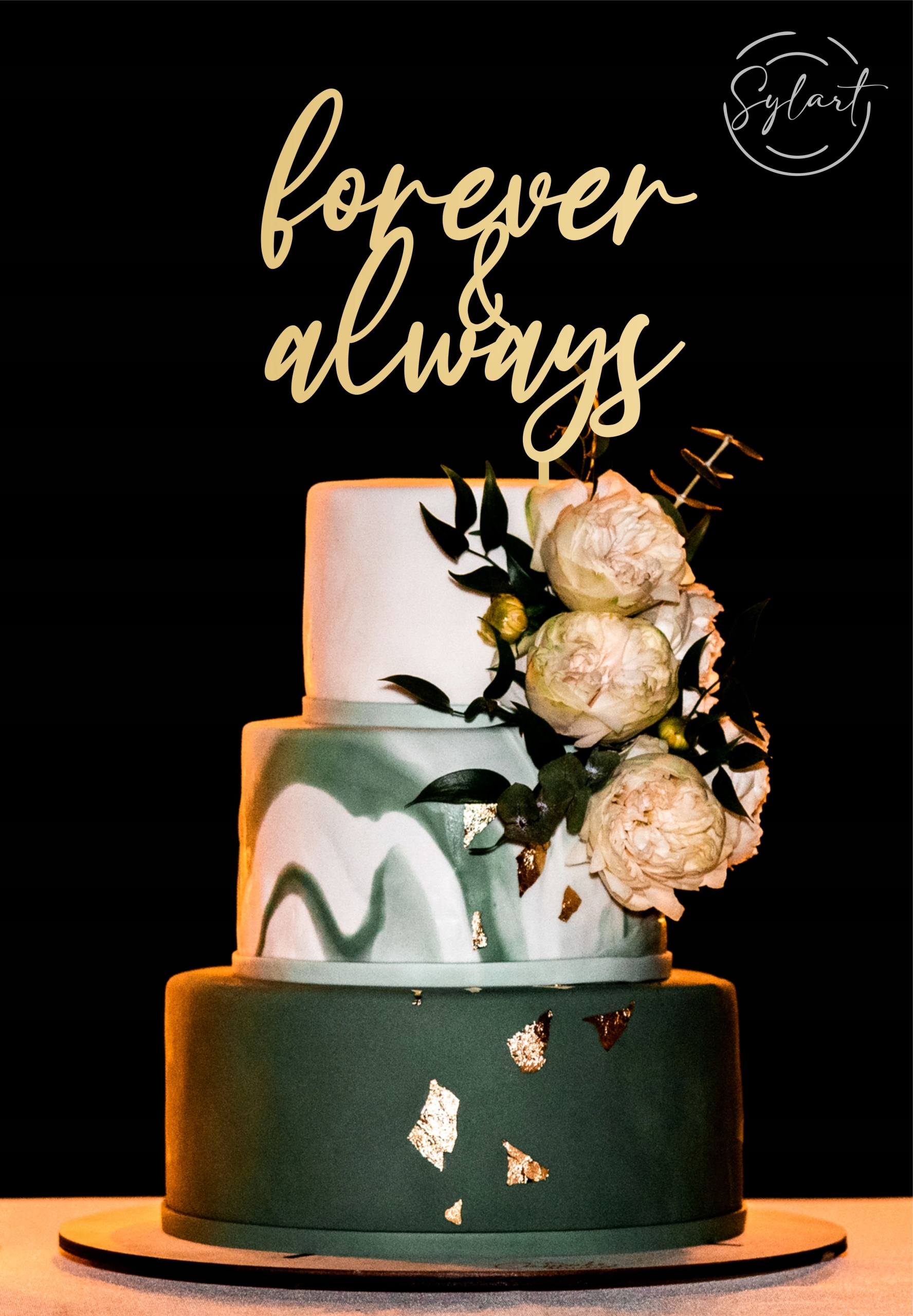 

Topper Ślubny Forever & Always Wesele Lustro