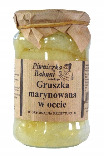 GRUSZKA MARYNOWANA W OCCIE 315ML/360G PIWNICZKA BABUNI