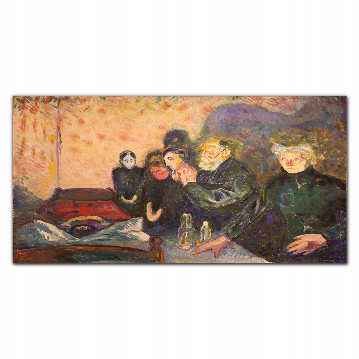 Obraz na plátne Smrť boj Edvard Munch 140x70