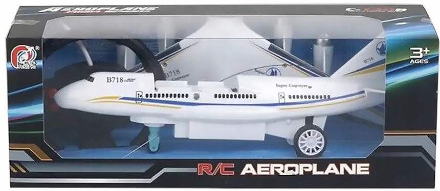 SAMOLOT PASAŻERSKI ZDALNIE STEROWANY RC PILOT KIEROWNICA LED DLA DZIECI Marka AWM