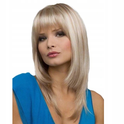 Peruka Damskie Włosy Peruki Z Grzywką Naturalna