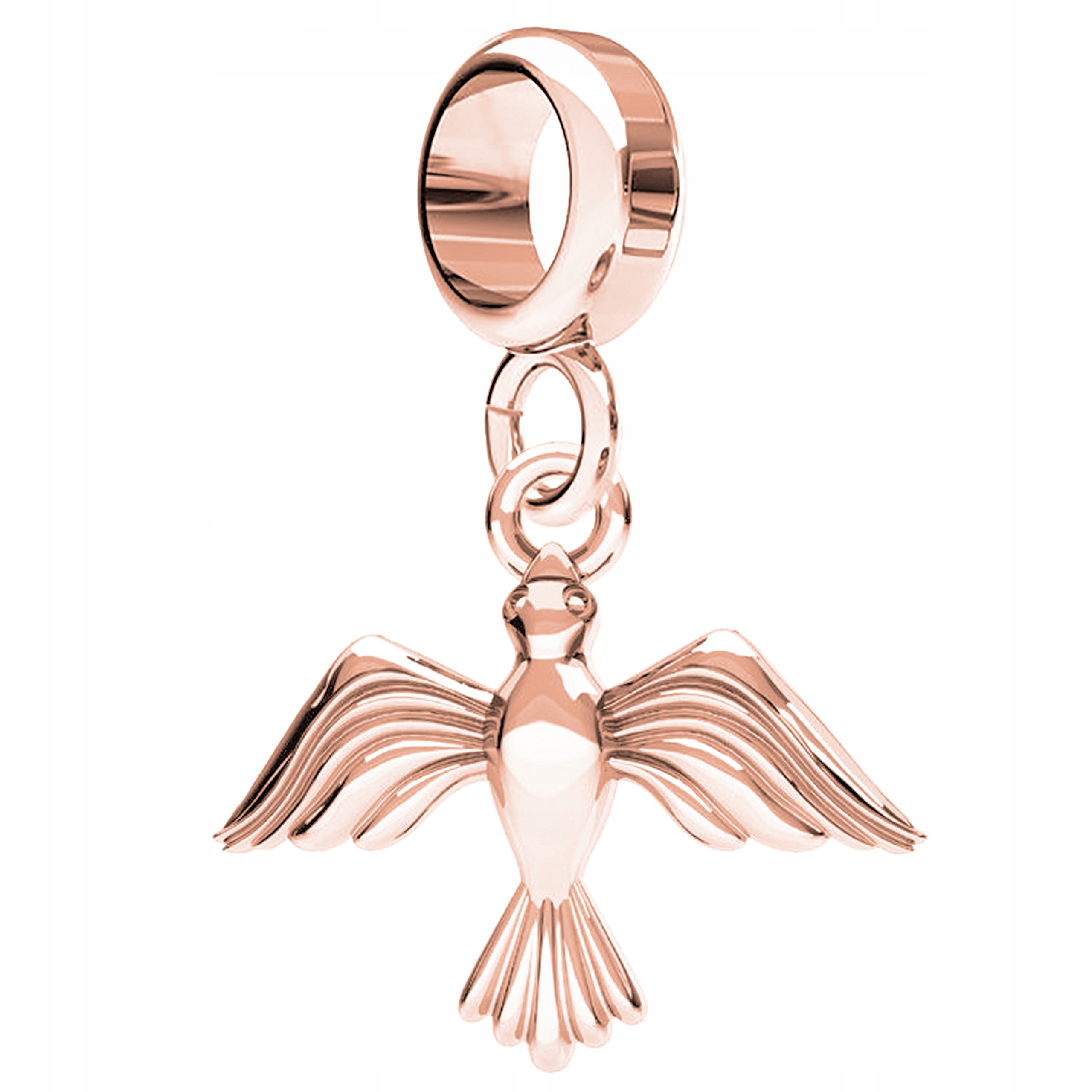 Charms Pozlacený s ptáčkem Bird Ptáček Vlaštovka Stříbro 925