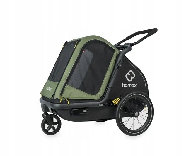 Hamax Přívěs na kolo pro psa Pluto M do 35 kg Green Black