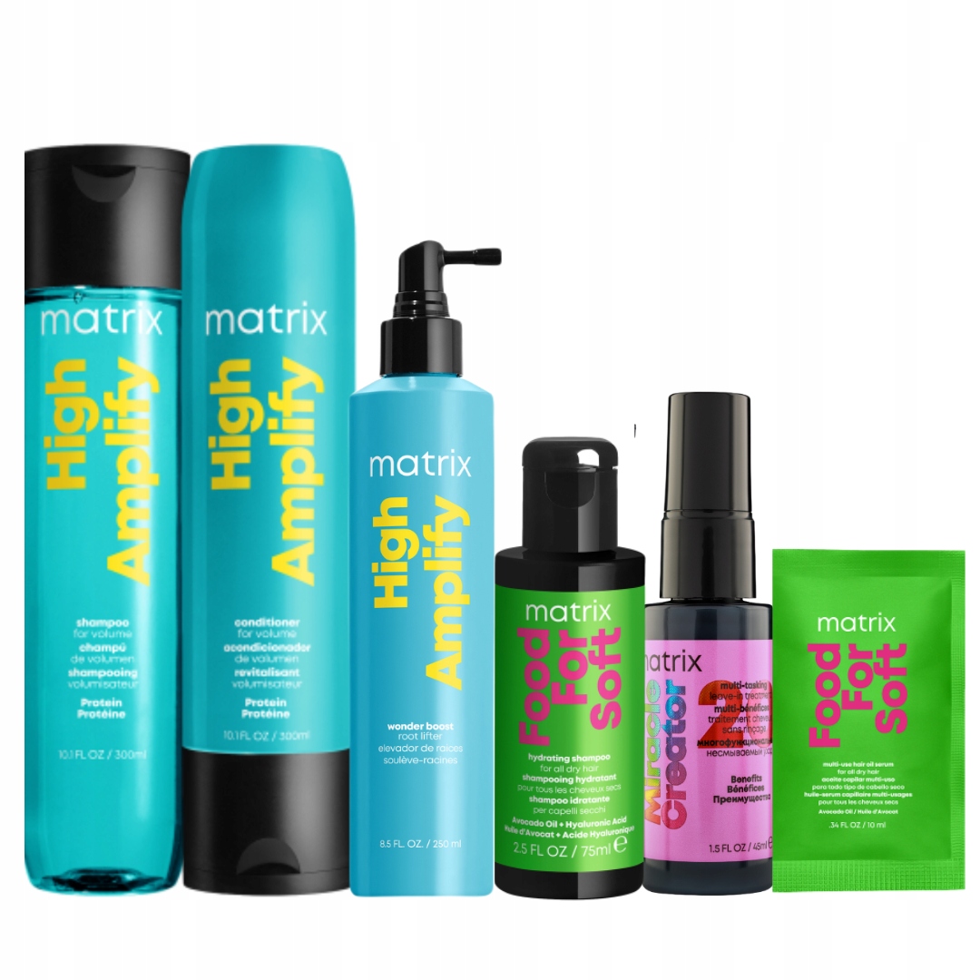 Matrix High Amplify szampon, odżywka, Wonder Boost spray 3 Prezenty